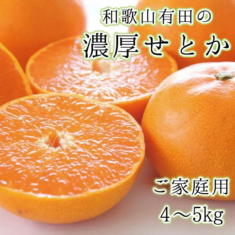  和歌山 有田の濃厚 せとか 4～5kg(ご家庭用) / くだもの フルーツ 果実 果物 有田 みかん 晩柑   ※2027年２月中旬～3月中旬順次発送予定 【ard014-noko-c-4-5】