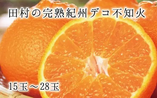  高級ブランド 田村 の完熟 紀州 デコ ( 不知火 ) / みかん フルーツ 果物 和歌山 ※2027年2月下旬頃〜3月中旬頃順次発送予定(お届け日指定不可)  ※離島への配送不可 【uot731】