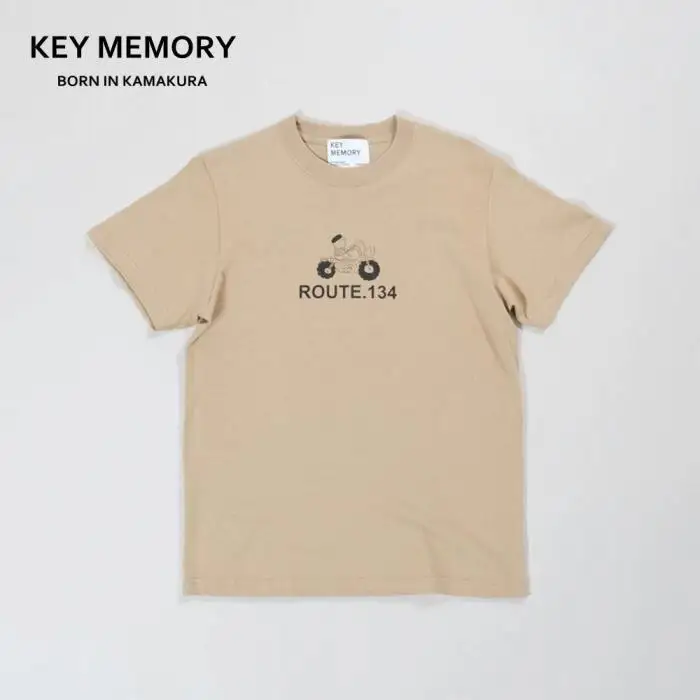 《2》【KEYMEMORY 鎌倉】ルート134イラストTシャツ BEIGE