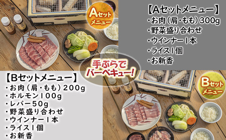 バーベキュー セット もちぶたを堪能できる 手ぶらバーベキュー 2名様分 選べるA・Bコース 食事券 体験チケット チケット もちぶた 和豚 もち豚 豚肉 ポーク お肉 肉 豚 精肉 焼き肉 焼肉 アウトドア スペシャルキャンペーン  バーべキューB