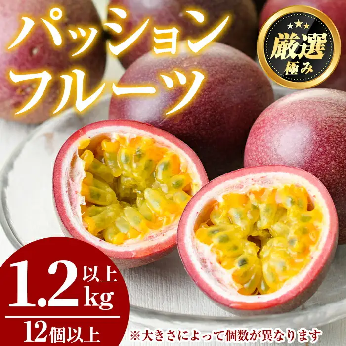 パッションフルーツ 1.2kg以上  期間限定 ゆきちゃん農園 0105302a パッションフルーツ 果物 くだもの