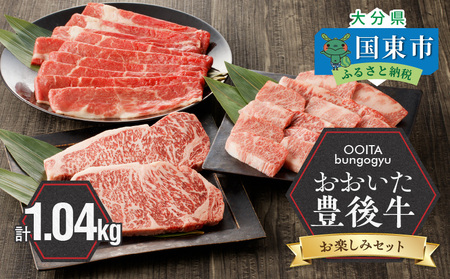 豊後牛／お楽しみセット】 カルビ焼肉用 ＆ 赤身すき焼き用 & 霜降りサーロインステーキ_2186R