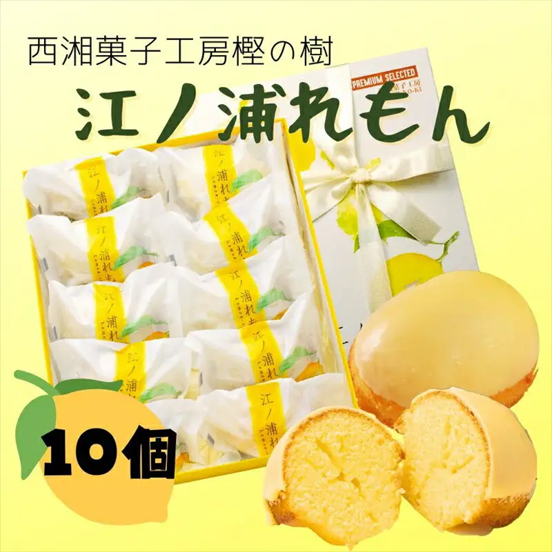 西湘菓子工房樫の樹　江ノ浦れもん10個入りギフト 【 お菓子 スイーツ 神奈川県 小田原市  お菓子】