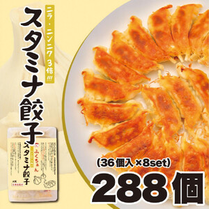 【大阪名物】大阪ふくちぁんスタミナ餃子 冷凍生餃子 288個 ［36個入×8セット］