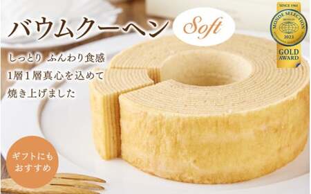 江久庵バウムクーヘン～Soft～ / 和歌山 田辺市 スイーツ バウムクーヘン 洋菓子 おやつ お祝い 贈答【ehs009-1】