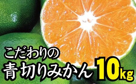  【2026年秋頃発送予約分】【農家直送】こだわりの青切りみかん 約10kg 有機質肥料100%　 サイズ混合　※2026年9月下旬より順次発送予定（お届け日指定不可）/ミカン 蜜柑 柑橘 フルーツ くだもの 果物 【nuk108F】