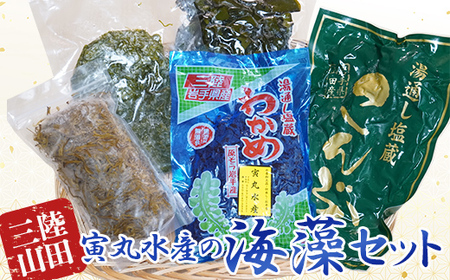 三陸山田 海藻 セット 寅丸水産 わかめ 塩蔵わかめ こんぶ 昆布 塩蔵昆布 めかぶ メカブ  味噌汁 みそ汁 おかず 岩手県 山田町 三陸 YD-509
