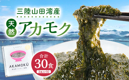 高評価★4.8 山田湾産 天然 山田プレミアム アカモク 小分け 食べきり 冷凍 30g×3個 10セット ぎばさ ギバサ ながも 海藻 無添加 食物繊維 フコキサンチン フコイダン  三陸山田 あかもく 岩手県 三陸 山田町 YD-467
