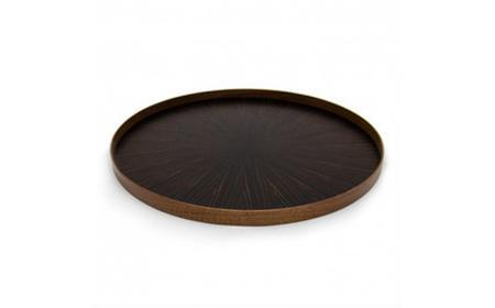 RoundRaysTrayL 黒檀 ebony  ｜トレー プレート お皿 皿 食器 インテリア