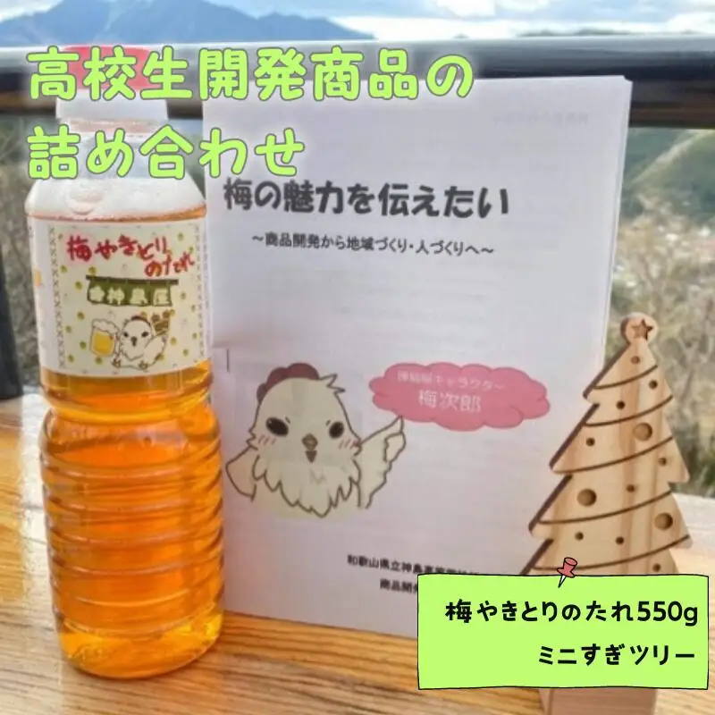 地域の魅力を伝えたい～高校生開発商品の詰め合わせ～Aセット / 田辺市 神島高校 神島屋 神島 コースター 木製コースター 梅製品【ksm001-1】