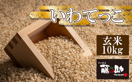 【令和7年産】 いわてっこ 玄米 10kg ／ 十一代目藤助 こめ 米 コメ お米 おこめ ご飯 ごはん げんまい おにぎり お取り寄せ 産地直送 農家直送 単一原料米 国産 国産米 東北 岩手県産 八幡平市産 数量限定 おすすめ