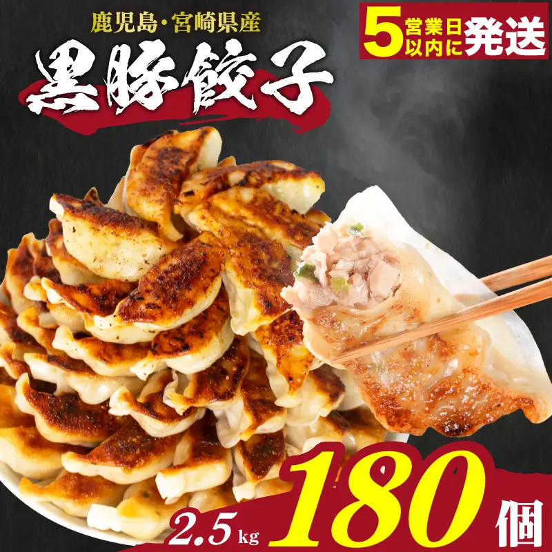 【 訳あり 】 黒豚餃子 180個 | 餃子 ギョーザ IB