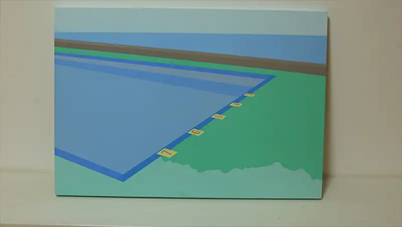 原画【お家に帰ろう】オリジナル風景画　 ペインティング　小田原出身在住イラストレーターの作品　心象風景　子供の頃見た風景　海　空　山 アート アート 