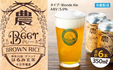 TDM 1874 Brewery　クラフトビール　農×Beer（のびーる）はるみ玄米（350ml×6本）【お酒・地ビール・酒】 ABG0001
