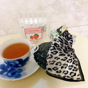 飛沫防止食器カバー《華姫（Ｒ）》＆はま茶セット（華姫1個ブラック＋はま茶いちご） AEQ0003