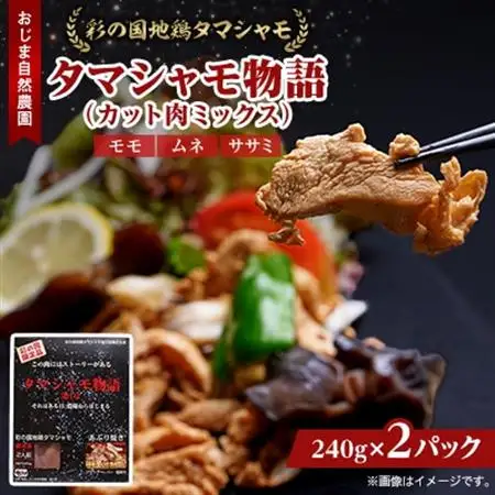 完全放し飼い地鶏　彩の国地鶏タマシャモ　「タマシャモ物語」　2パック_肉 地鶏 鶏肉 _【配送不可地域：離島】【1201301】