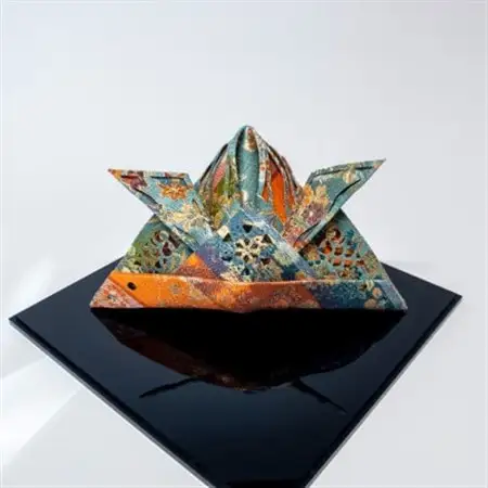 西陣織×立体切り絵・兜_雑貨     雑貨・日用品  家具・インテリア _【1414921】