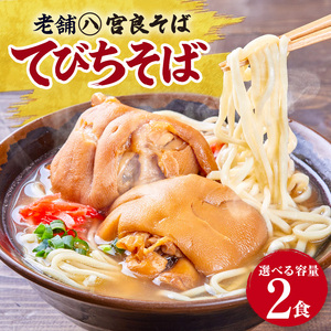 てびちそば（2食）生麺タイプ 特製スープ付き｜沖縄そば【宮良そば】てびち　人気