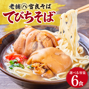 てびちそば（6食）生麺タイプ 特製スープ付き｜沖縄そば【宮良そば】てびち　人気