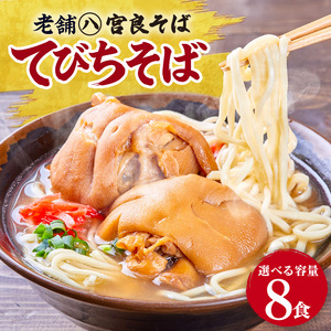 てびちそば（8食）生麺タイプ 特製スープ付き｜沖縄そば【宮良そば】てびち　人気