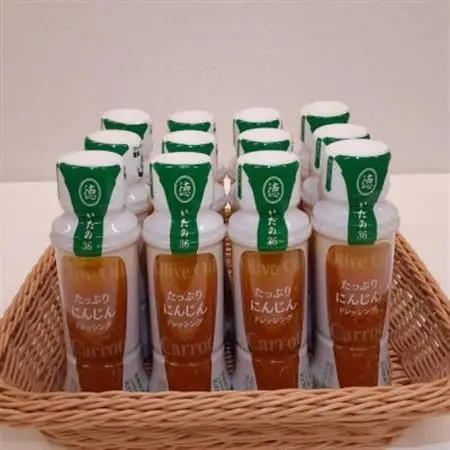 徳島産業　たっぷりにんじんドレッシング(200ml)　12本セット_調味料 ドレッシング  _【1411090】