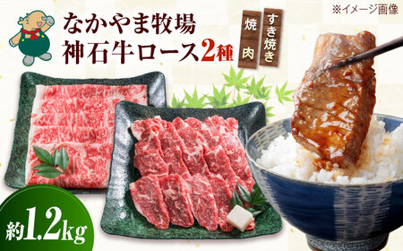 黒毛和牛 ロースすき焼き用360g×2+焼肉用500g[BACT012]すき焼き