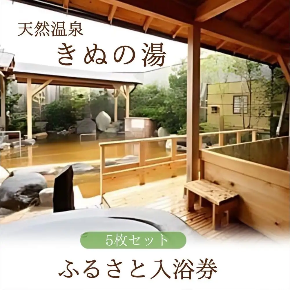 常総市 ふるさと御入浴券 5枚セット