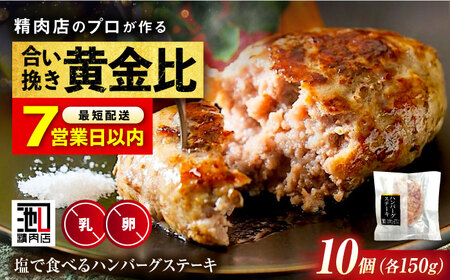 【スピード発送】ハンバーグステーキ 10個セット  [BAFK016]ハンバーグ