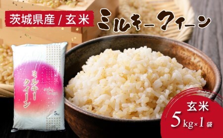 令和7年産 茨城県産 ミルキークイーン 玄米（5kg×1袋） ※離島への配送不可  ※2025年10月下旬～2026年7月下旬頃に順次発送予定