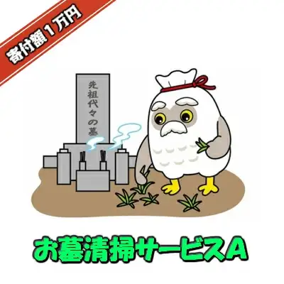 お墓清掃サービス　A　【04209-0090】