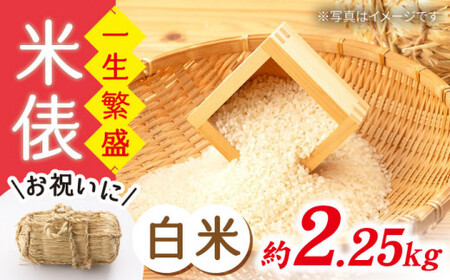 【☆贈答にも☆】【めでたい一生繁盛！】 白米 （ 米 俵） 一升半 ＜白石農園＞ [CBI006] 白米