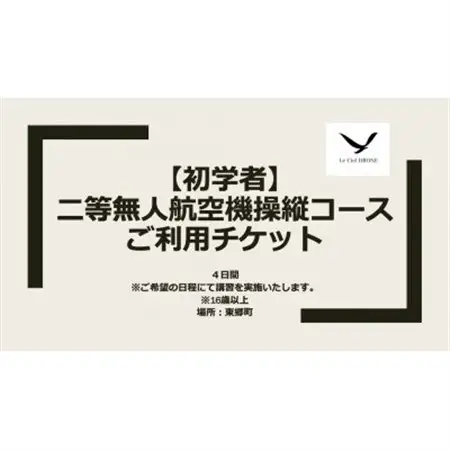 二等無人航空機操縦コース【初学者】【1425371】
