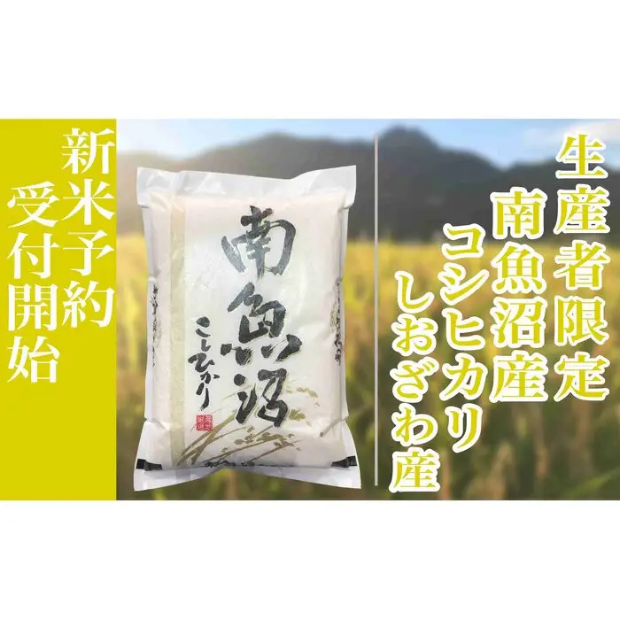【令和8年産　新米予約】定期便６ヶ月：精米5kg生産者限定 南魚沼しおざわ産コシヒカリ【定期便 銘柄米 ブランド米 精米 こしひかり コシヒカリ 魚沼産 ごはん】【2026年10月上旬から1ヶ月以内に順次発送予定】
