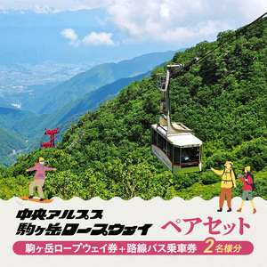 父の日 駒ヶ岳ロープウェイ券「ペアセット」 チケット 入場券 優待券 路線バス乗車券