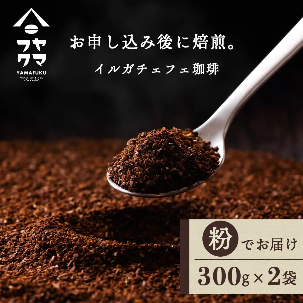 イルガチェフェ（粉） 300g×２袋 自家焙煎珈琲 コーヒー