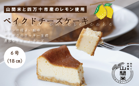 26-691．グルテンフリー！庭先レモンのさわやかベイクドチーズケーキ