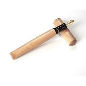 スティロアート軽井沢オリジナル木軸の万年筆「アサマ」カエデ＜中字＞【筆記用具 お祝い プレゼント ギフト おすすめ 群馬県 長野原町 北軽井沢】