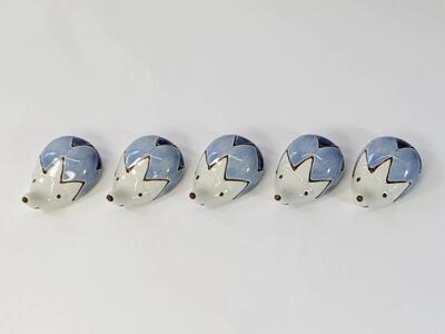【波佐見焼】箸置き5個組 　ハリー　Wデニム 【西海陶器】 ５　２０８２４