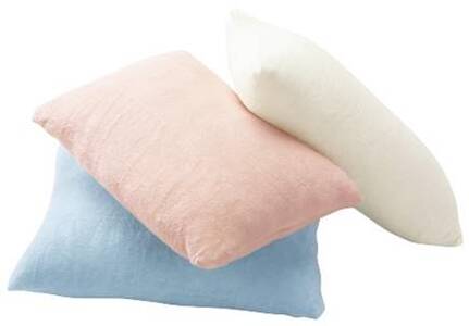 寝具 枕カバー RCS ショートパイル ピロケース カラー:パウダーブルー [流羽布 石川県 中能登町 27ae0009]