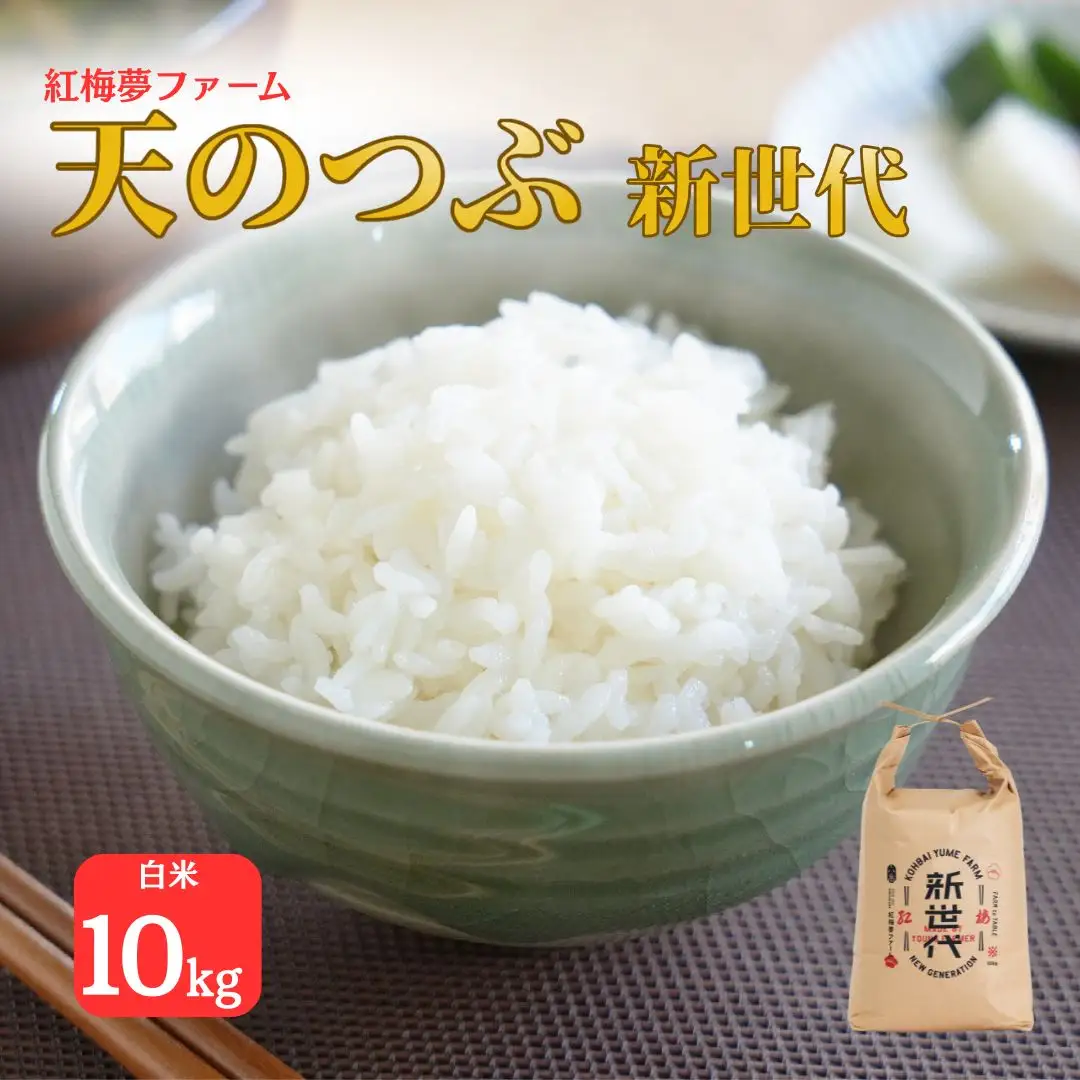 天のつぶ 新世代 白米 10kg | 令和7年産米 紅梅夢ファーム