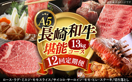 【12回定期便】長崎和牛堪能コース 和牛定期便 90万円以上 [DAR040]