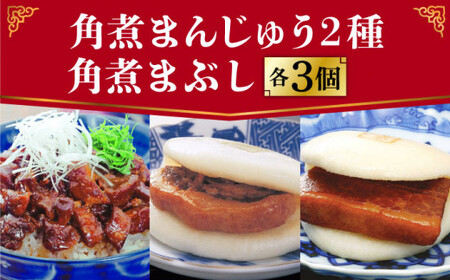 長崎角煮まんじゅう・大とろ角煮まんじゅう・角煮まぶし 各3個 [DBG011]