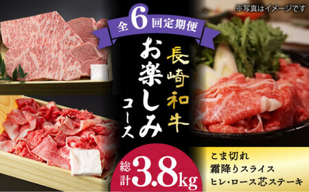 【6回定期便】 長崎和牛お楽しみコース 牛肉定期便 [DBK032] 和牛定期便 牛肉切り落とし