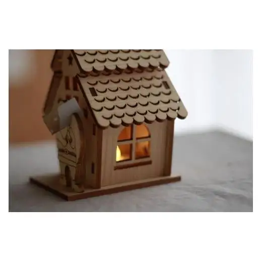 あかりの灯るクリスマスのおうち（おうちでつくるキット）[946]