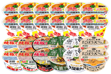 焼豚ラーメン×丸幸ラーメン・カップ麺詰合せ 計24食入(各1ケース) K001045