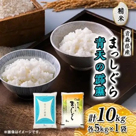 青天の霹靂・まっしぐら　精米　計10kg(各5kg×1袋)_ 精米 米 _【配送不可地域：離島・沖縄県】【1135486】