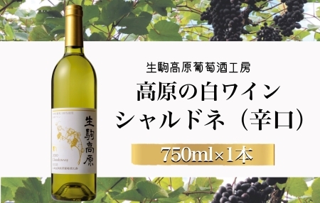 【高原の白ワイン】シャルドネ（辛口） 国産ワイン 辛口ワイン 小林ワイン シャルドネワイン ギフトワイン