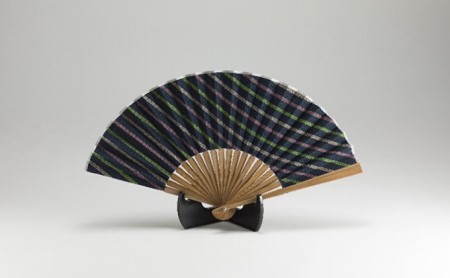 緑守扇 遠州綿紬 扇子(花野) 雑貨 日用品 民芸品 工芸品 