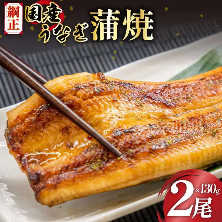 国産うなぎ蒲焼詰合せ2尾 [フーズ・ユー綱正 静岡県 吉田町 22424059]