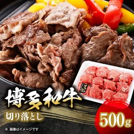 【博多和牛】切り落とし500g_肉 黒毛和牛 牛肉 _【配送不可地域：離島】【1434297】